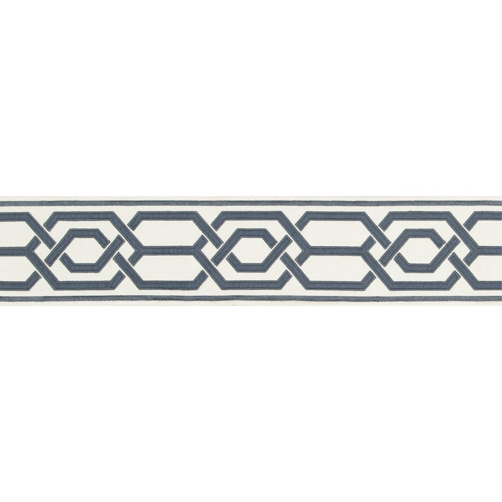 Yves Tape Ii Slate by Lee Jofa Designer Trim SUZANNE KASLER THE RIVIERA COLLECTION POLYESTER - 77%;LINEN - 23% India - Horizontal: 4.32 and Vertical: 7.87 4.32 - Swanky Fabrics -