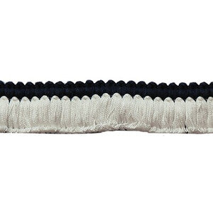 Lee Jofa Trim Cut Ruche Two Navy & Whtie TL10184.501.0