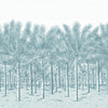 Thibaut Wallpaper Palm Grove Mural - 5 Panel Full Set Spa Blue TM13949