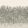 Thibaut Wallpaper Palm Grove Mural - 5 Panel Full Set Black Tea TM13950