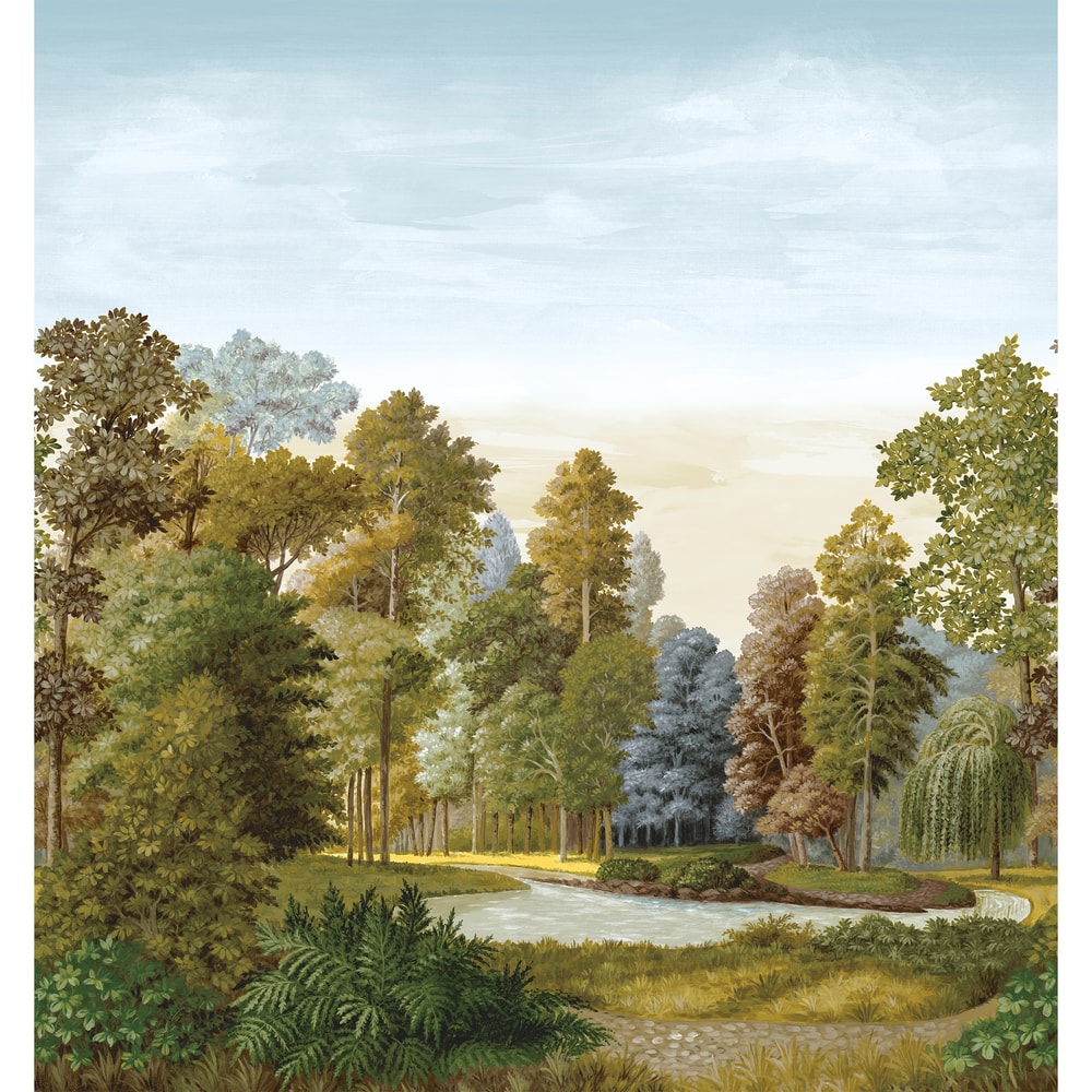 Thibaut Wallpaper TM4518 AUSTRIA MURAL - Autumn