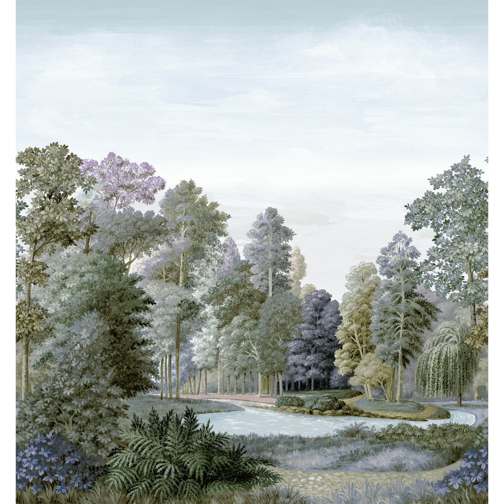 Thibaut Wallpaper TM4520 AUSTRIA MURAL - Sage