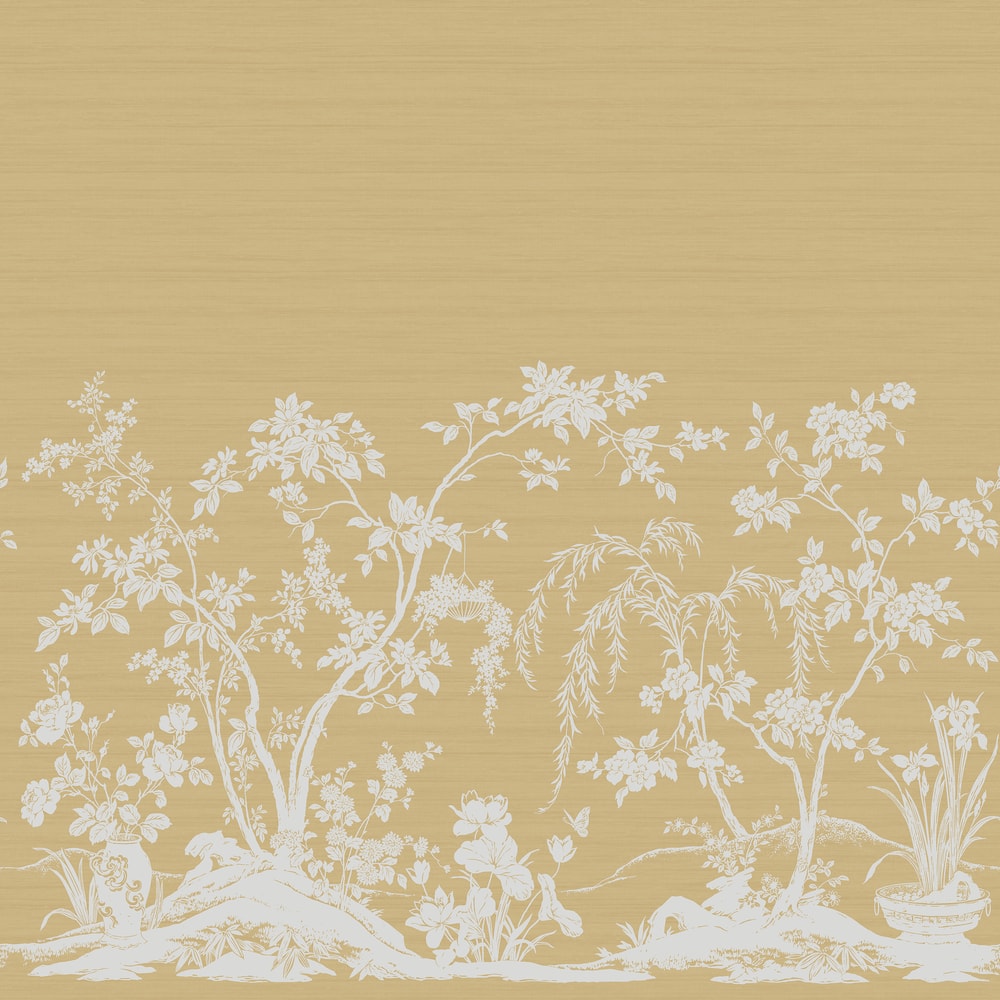 Thibaut Wallpaper TM4530 CHAUMONT MURAL - Gold