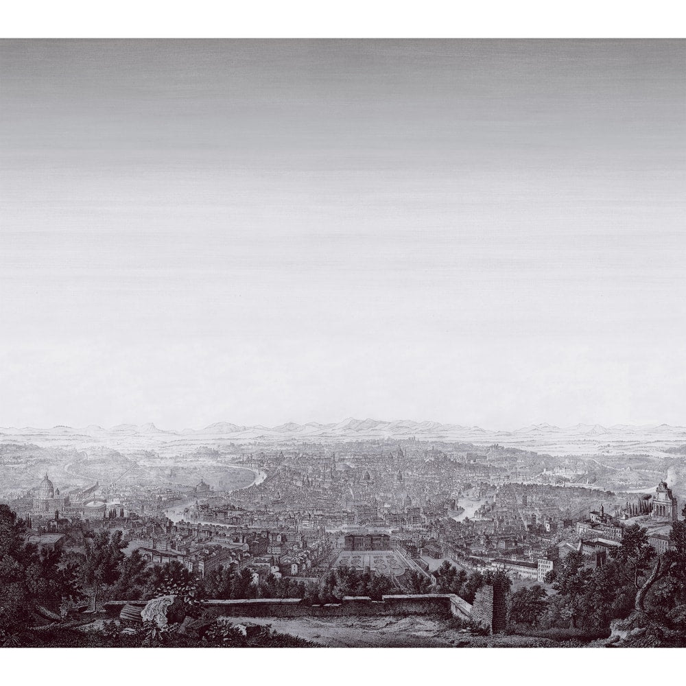 Thibaut Wallpaper TM4537 ROMA MURAL - Black