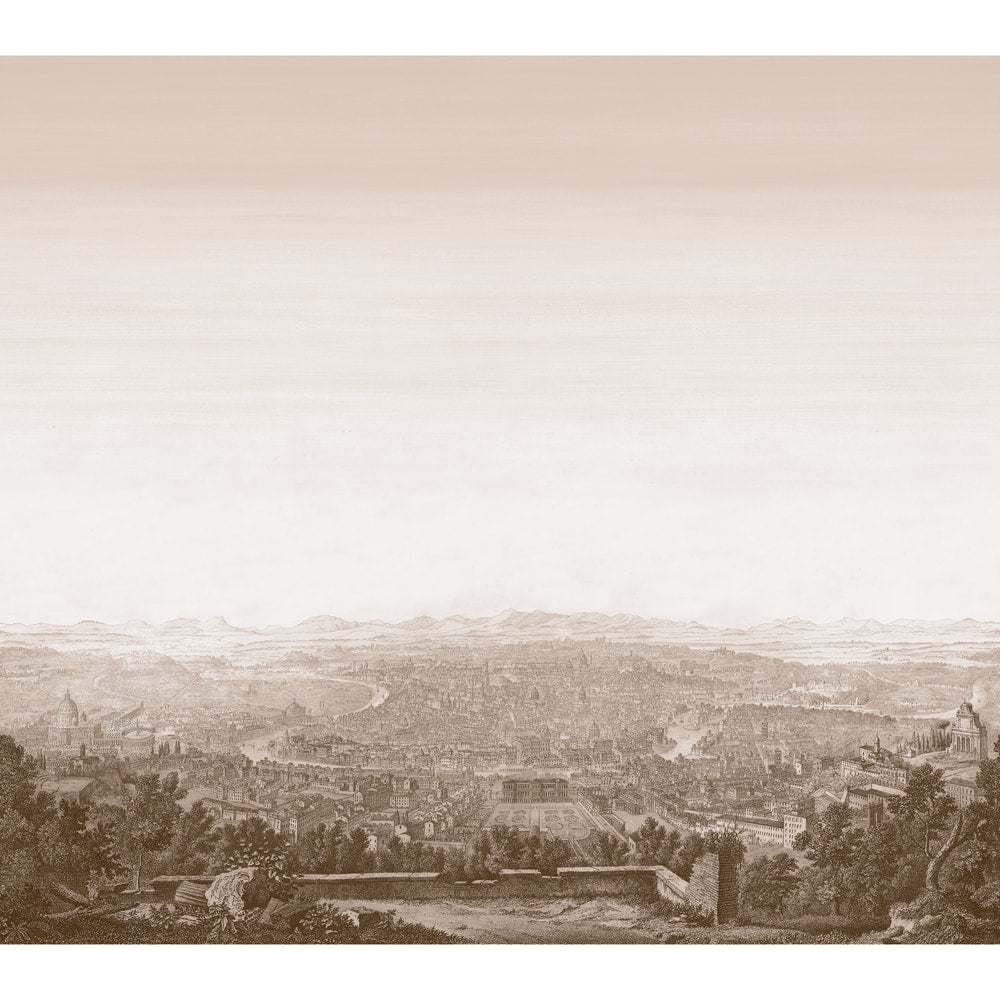 Thibaut Wallpaper TM4538 ROMA MURAL - Brown