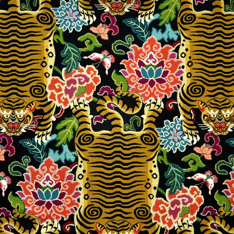 Tigress # 517 Panthera by Maxwell Designer Fabric Print Gallery 100% COTTON SPAIN V-32"H-13.5" 54" - Swanky Fabrics -