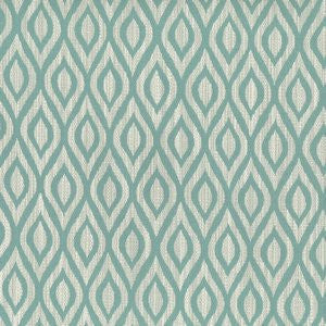 Tower Aqua by Norbar Designer Fabric 100% POLYESTER CHINA 6 3/4"V 7 1/2"H 56 - Swanky Fabrics -