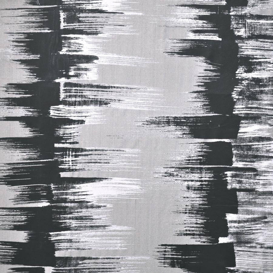 Telfar # 202 Chrome by Maxwell Designer Fabric Telafina Season Xiv 100% SILK INDIA V-26.75"H-26" 55" - Swanky Fabrics -