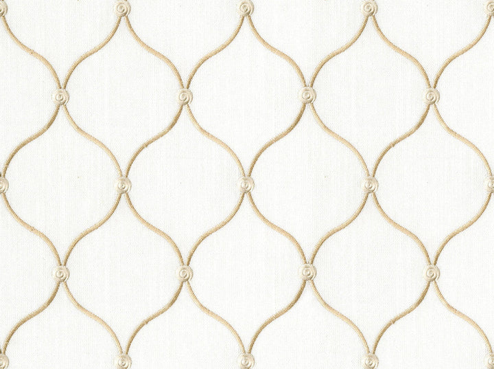 Tramore Antique White 101 by Covington Designer Fabric 100% POLYESTER INA 50000+ Horizontal: 3.5 and Vertical: 5.125 56 - Swanky Fabrics -