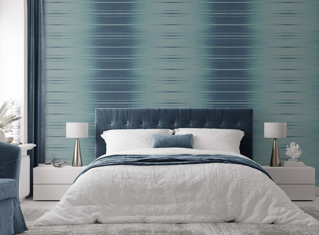 Horizon Ombre Bengal Bay TS80612 by Seabrook Designs Designer Wallpaper