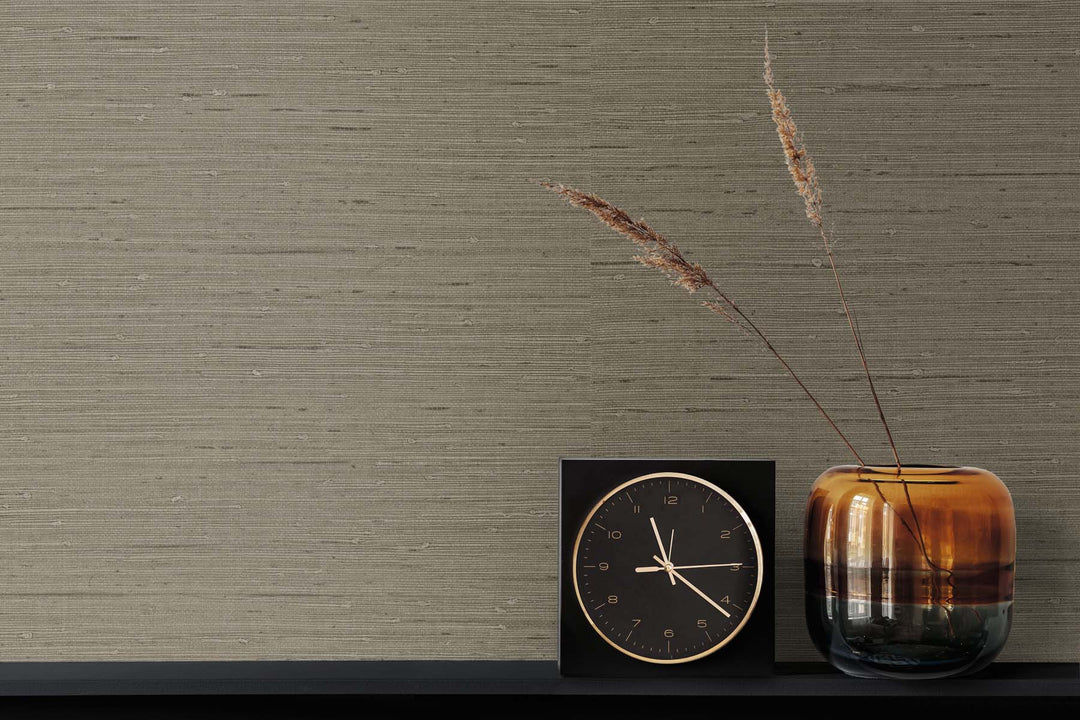 Seahaven Rushcloth Clove TS80715 by Seabrook Designs Designer Wallpaper