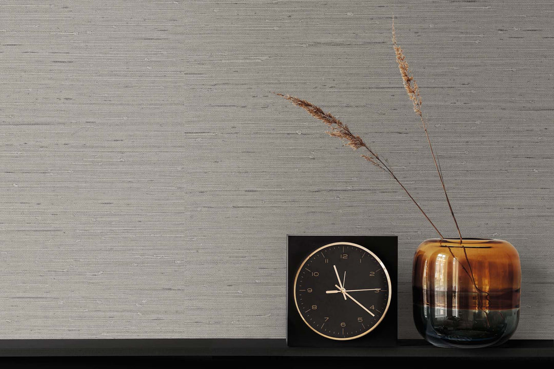 Seahaven Rushcloth Cove Grey TS80748 by Seabrook Designs Designer Wallpaper