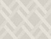 Seabrook Designs Wallpaper Linen Trellis Morning Fog TS80805