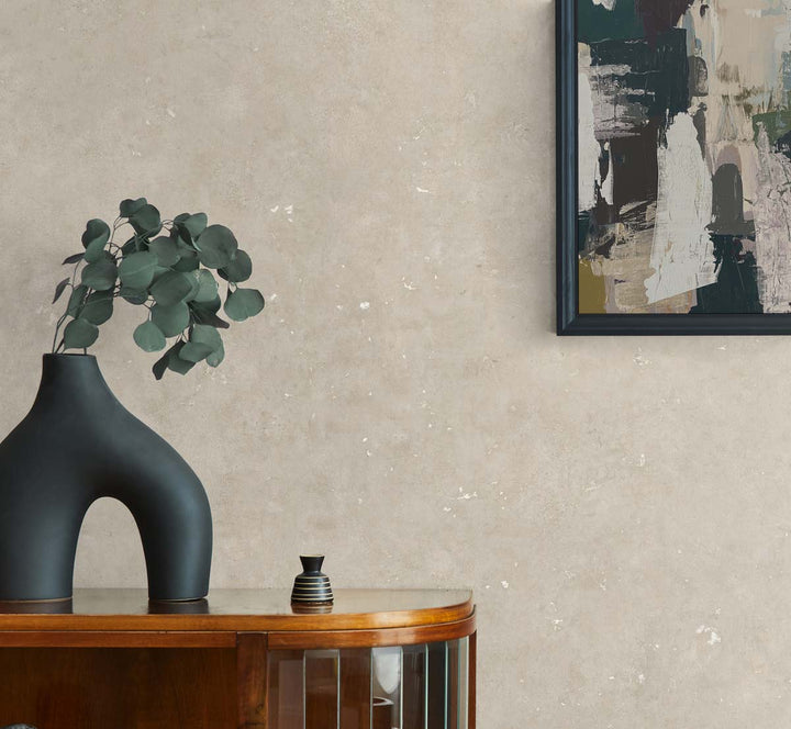 Cement Faux Parchment & Metallic Champagne TS81205 by Seabrook Designs Designer Wallpaper