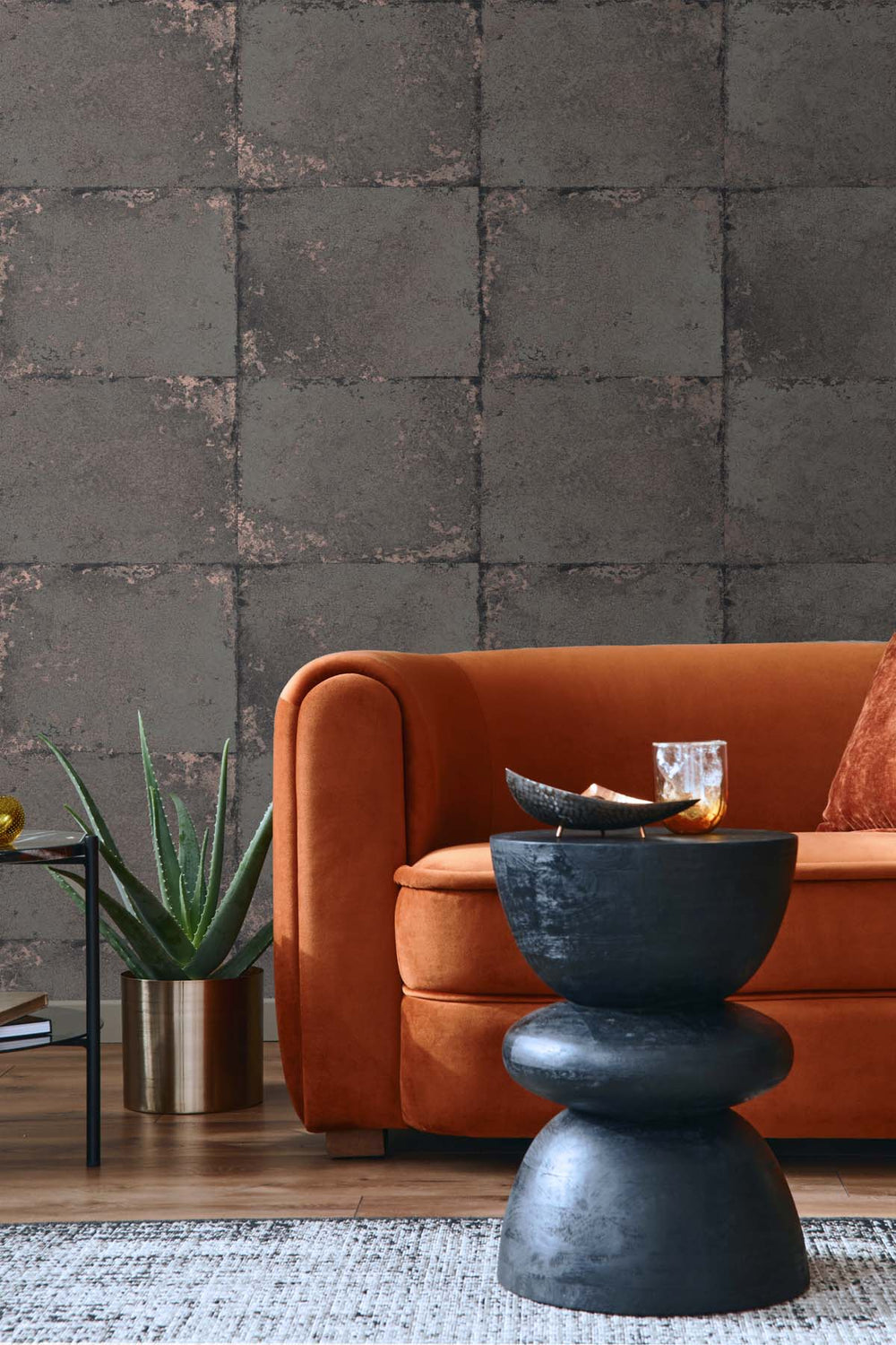 Foundation Ember TS81510 by Seabrook Designs Designer Wallpaper