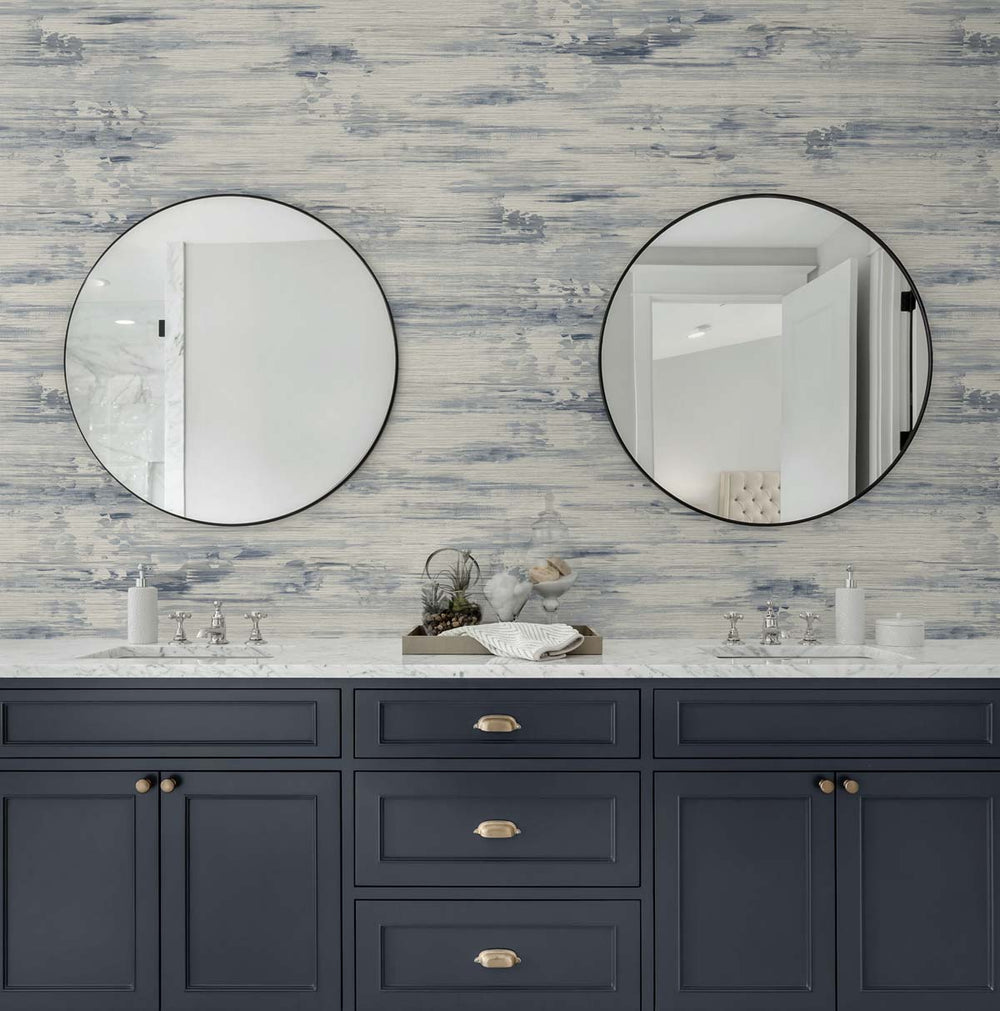 Silk Mistral Bluff TS81712 by Seabrook Designs Designer Wallpaper