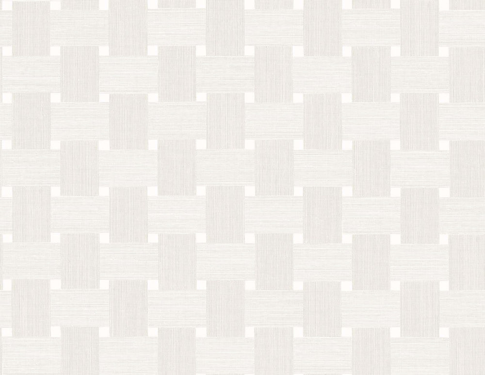 Basketweave Caster Sugar TS81800 by Seabrook Designs Designer Wallpaper