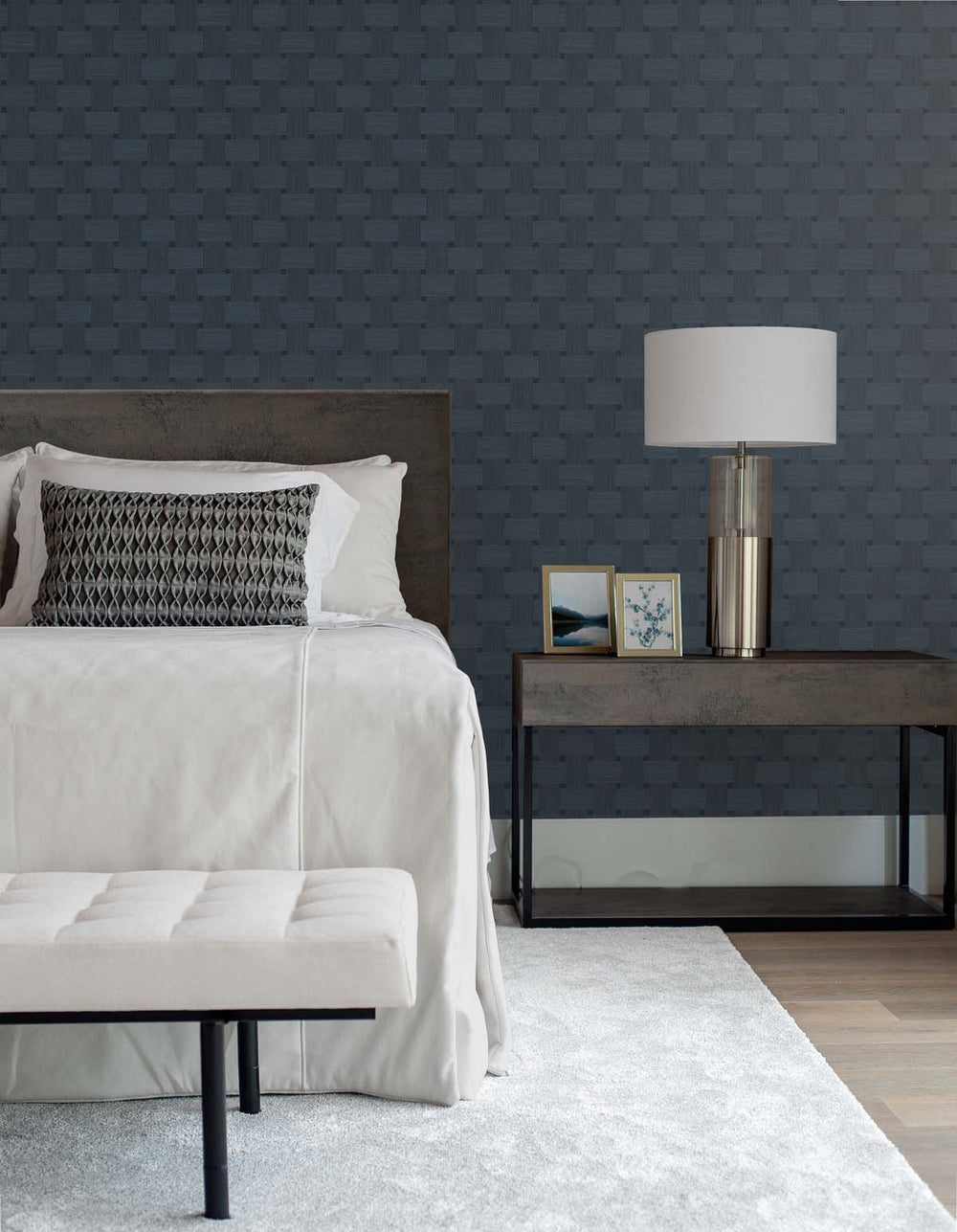 Basketweave Alpha TS81802 by Seabrook Designs Designer Wallpaper