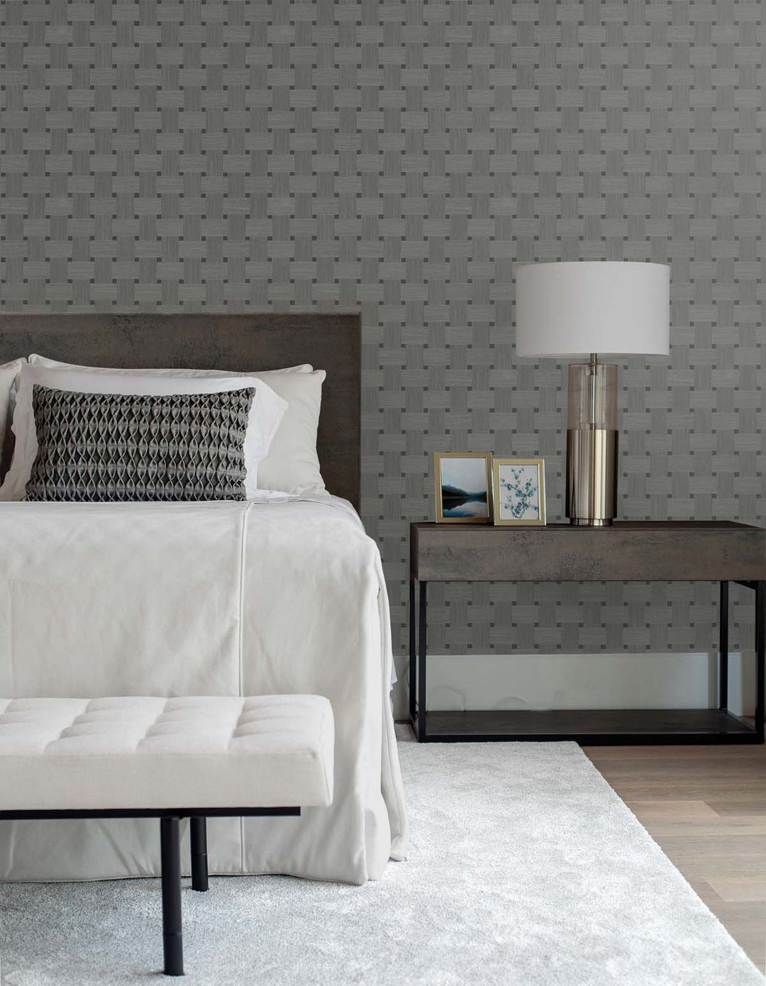 Basketweave Greyhound TS81808 by Seabrook Designs Designer Wallpaper