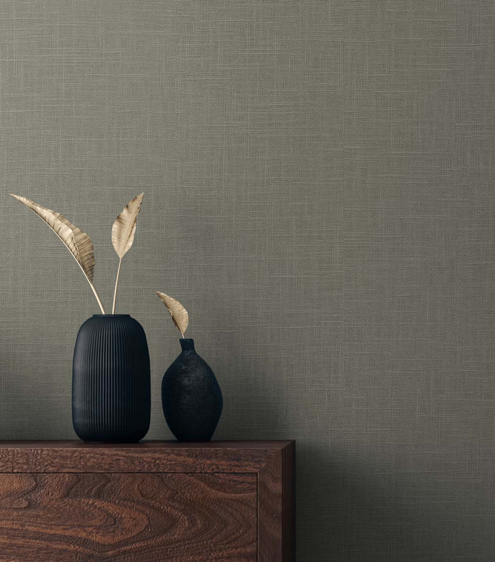 Myrna Linen Pavestone TS81907 by Seabrook Designs Designer Wallpaper