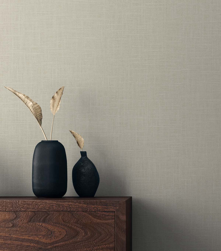 Myrna Linen Sand Dunes TS81913 by Seabrook Designs Designer Wallpaper