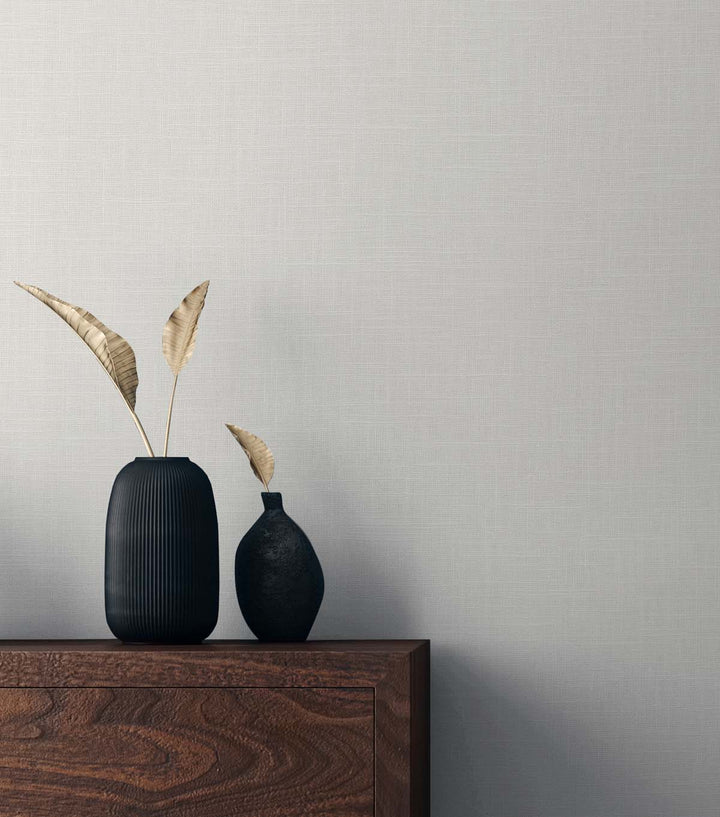 Myrna Linen White Oak TS81923 by Seabrook Designs Designer Wallpaper
