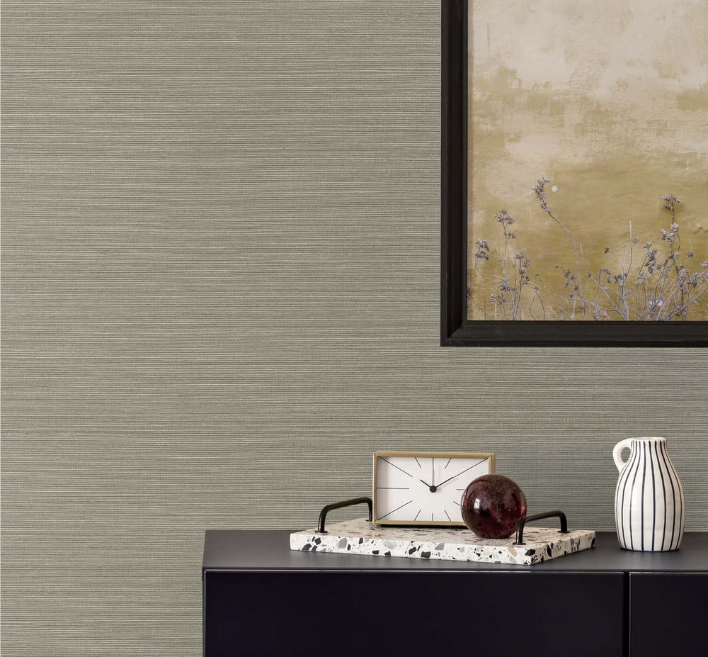 Seawave Sisal Rooibos TS82005 by Seabrook Designs Designer Wallpaper