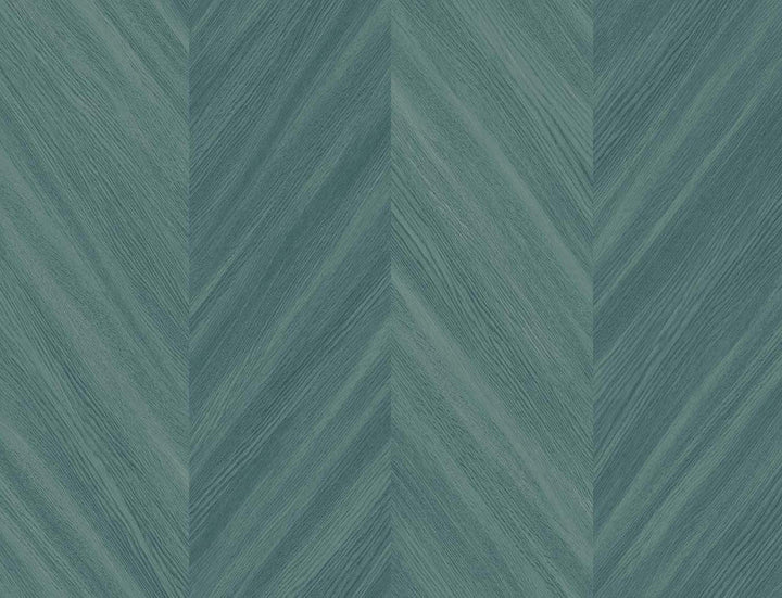 Chevron Wood Wintergreen TS82104 by Seabrook Designs Designer Wallpaper