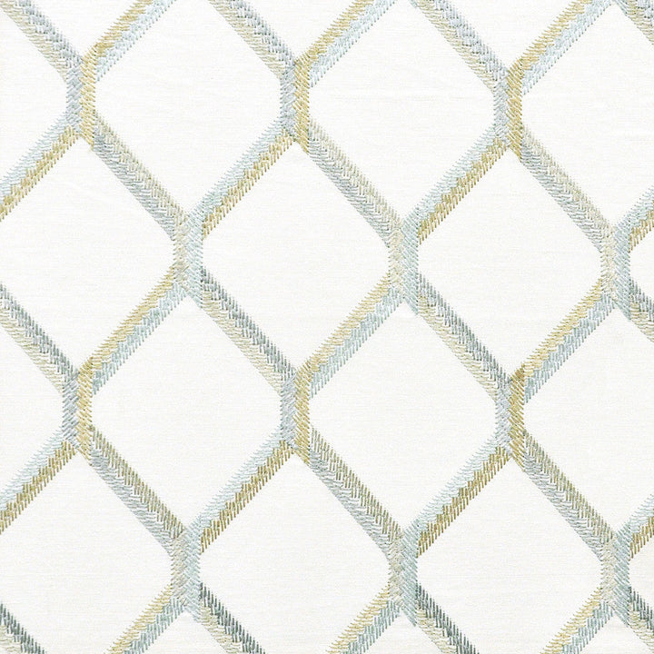 Trello 822 Harbor by Maxwell Designer Fabric COLOR THEORY-VOL.VI ODYSSEY 75% COTTON/25% RAYON INDIA  V-6.25"H-4.35" 54"EMB.52"  - Swanky Fabrics -