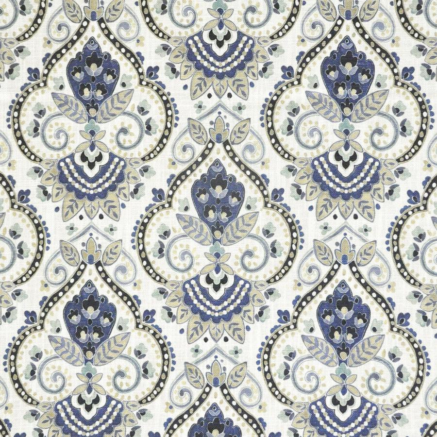 Tressa # 829 Indigo by Maxwell Designer Fabric Color Theory-Vol.Vi Odyssey 67% VISCOSE/33% LINEN SPAIN V-13.5"H-13.5" 54" - Swanky Fabrics -