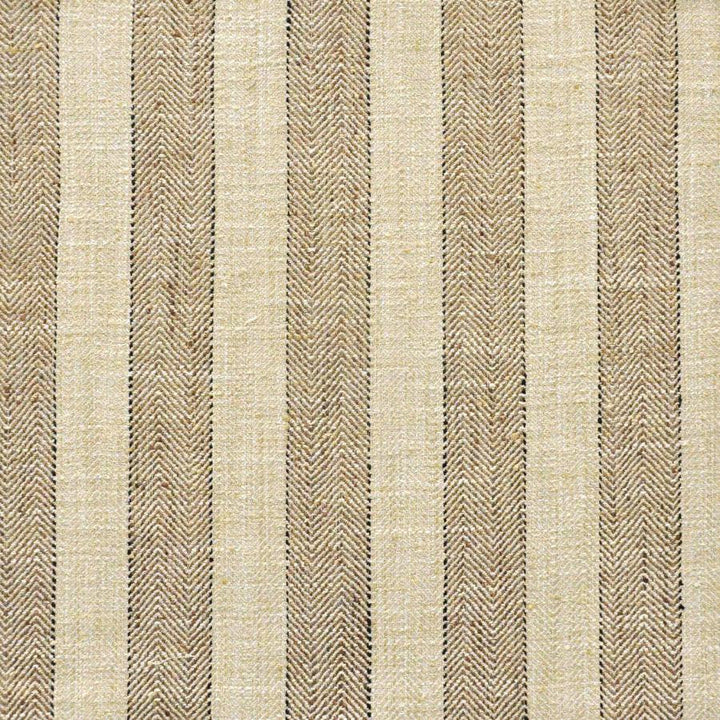 Tower Road # 617 Mocha by Maxwell Designer Fabric Stripes & Checks Ii 100% POLYESTER INDIA H-3" 54" - Swanky Fabrics -