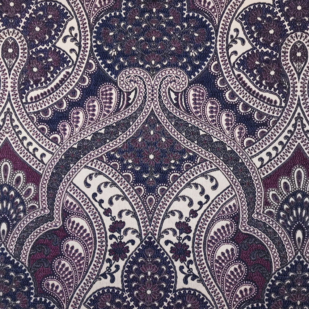 Turnout 57J8011 by JF Designer Fabric Color Concepts Coral Sky 100% Polyester India 15000 Horizontal: 13.625 and Vertical: 25.625 55 - Swanky Fabrics -