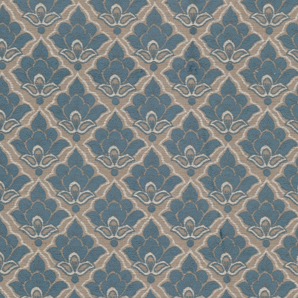 Turret 5 Pacific by Stout Fabric Stout Fabric Turret 5 PacificFabric GREAT IMPRESSIONS BLUE/SPA 52%SVI 32%POL 16%COT USA </p><p>Repeat: H: 4.875, V: 4.500 57.5 in - Fabric Carolina -