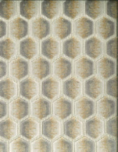 Tuscola Beige by Norbar Designer Fabric HEIRLOOM 51% POLYESTER 49% VISCOSE INDIA 3"V - 1 1/2"H 54 - Swanky Fabrics -