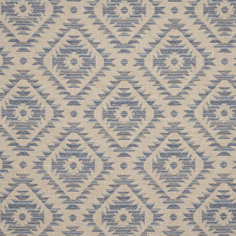 Tabor # 614 Sky by Maxwell Designer Fabric Performance Wovens-Vol. Vii Bluejay 65% POLYESTER
35% COTTON INDIA V-6.75" H-6.85" 54" - Swanky Fabrics -