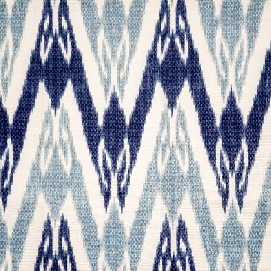 Tashkent # 117 Sapphire by Maxwell Designer Fabric Color Theory-Vol. Ix Pacific 100% COTTON SPAIN V-12.6" H-6.8" 55" - Swanky Fabrics -