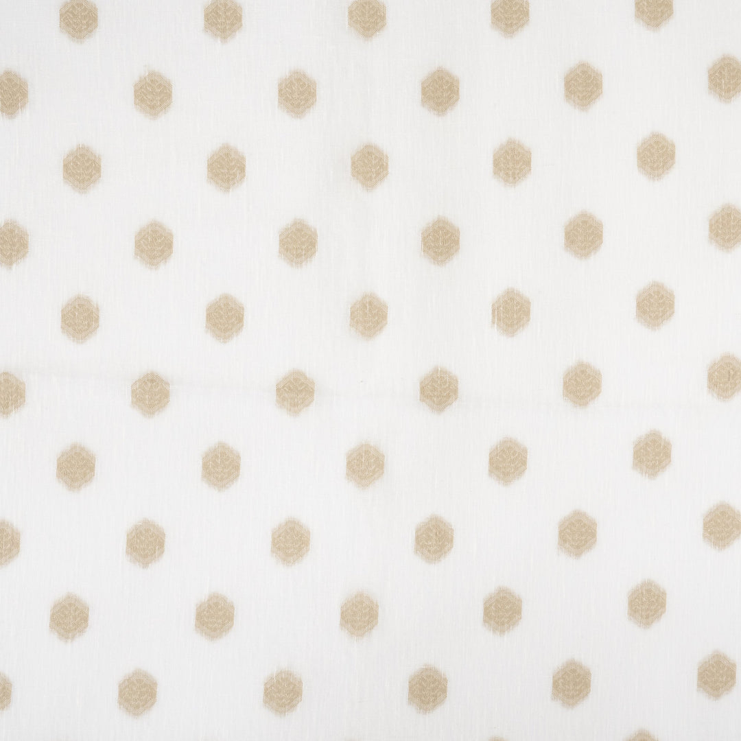 Tybee # 330 Bluff by Maxwell Designer Fabric Sheer Escape 100% POLYESTER TURKEY V-2.9" H-2.6" 118" - Swanky Fabrics -