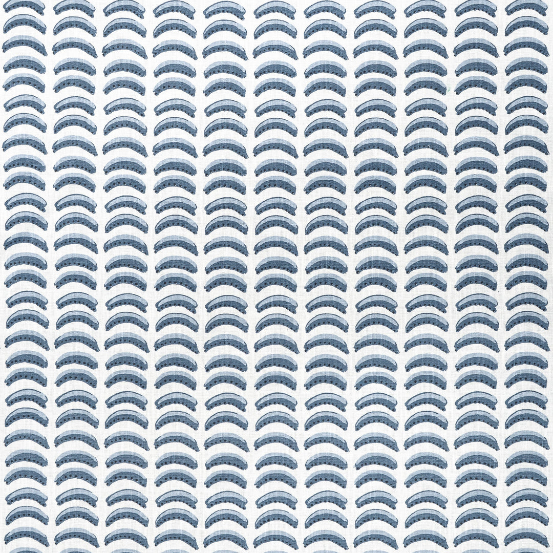 Tuttle # 524 Water by Maxwell Designer Fabric Color Theory-Vol. X Twilight 65% COTTON 35% POLYESTER INDIA V-3.1" H-1.6" 54" - Swanky Fabrics -