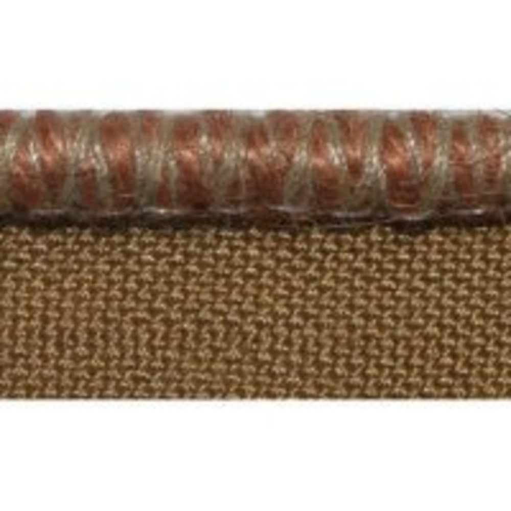 Tamba Rust by Europatex Designer Fabric Tribal Delicates 30% Cotton, 25% Abaca, 25% Linen, 20% Jute 0.25 inches - Swanky Fabrics -