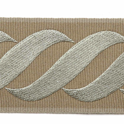 Tromello - Jute by Europatex Designer Fabric Tapes Galore 100% Polyester China See Sample Horizontal: N/A and Vertical: N/A 2.25 inches  - Swanky Fabrics -