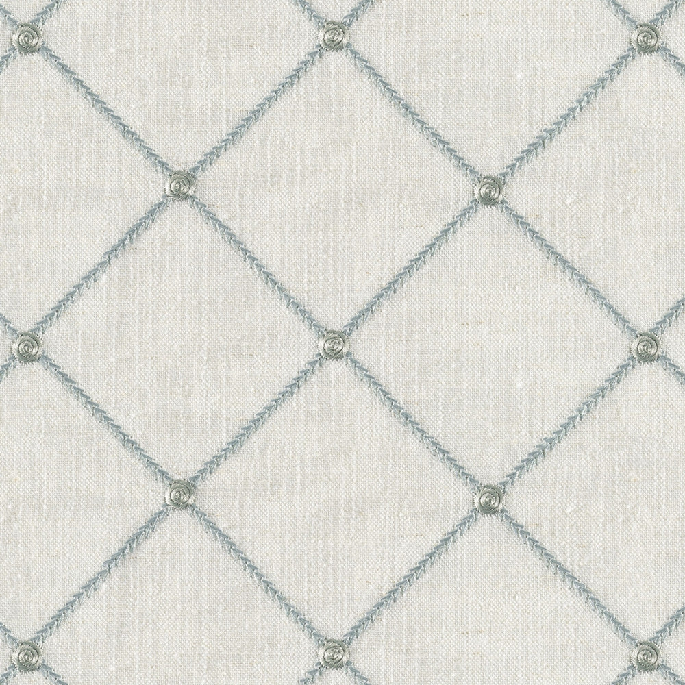 Socrates Tundra Ice by Europatex Designer Fabric Socrates 20% Linen, 45% Viscose, 35% Polyester 5.1" H, 5.1" V 56.00 inches - Swanky Fabrics -