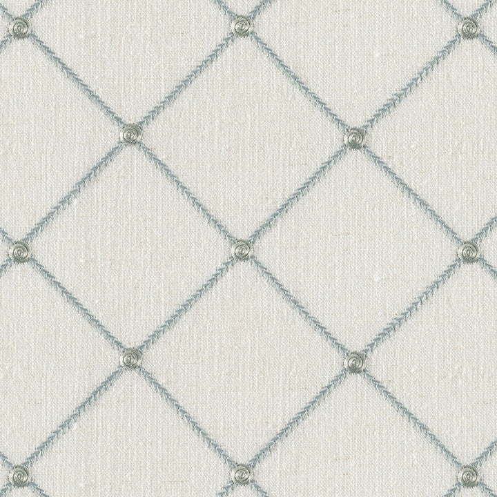 Socrates Tundra Ice by Europatex Designer Fabric Socrates 20% Linen, 45% Viscose, 35% Polyester 5.1" H, 5.1" V 56.00 inches - Swanky Fabrics -