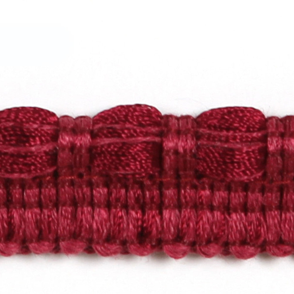 Turku Cranberry by Europatex Designer Fabric Helsinki 100% Polyester 0.25 inches - Swanky Fabrics -