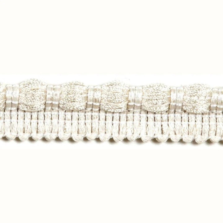 Turku Ivory by Europatex Designer Fabric Helsinki 100% Polyester 0.25 inches - Swanky Fabrics -