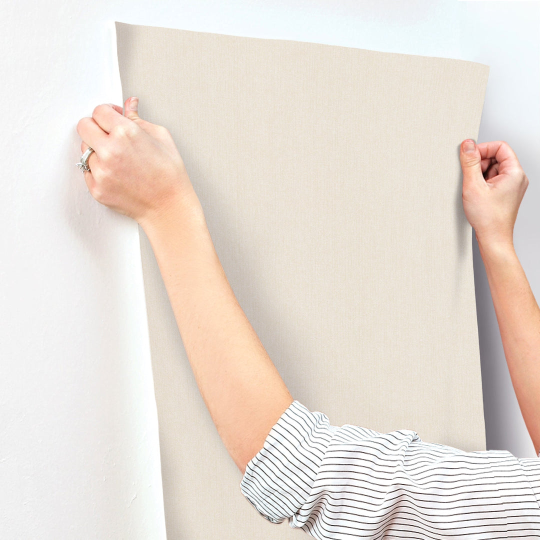 Purl One Cream Wallpaper by York Wallcoverings Designer