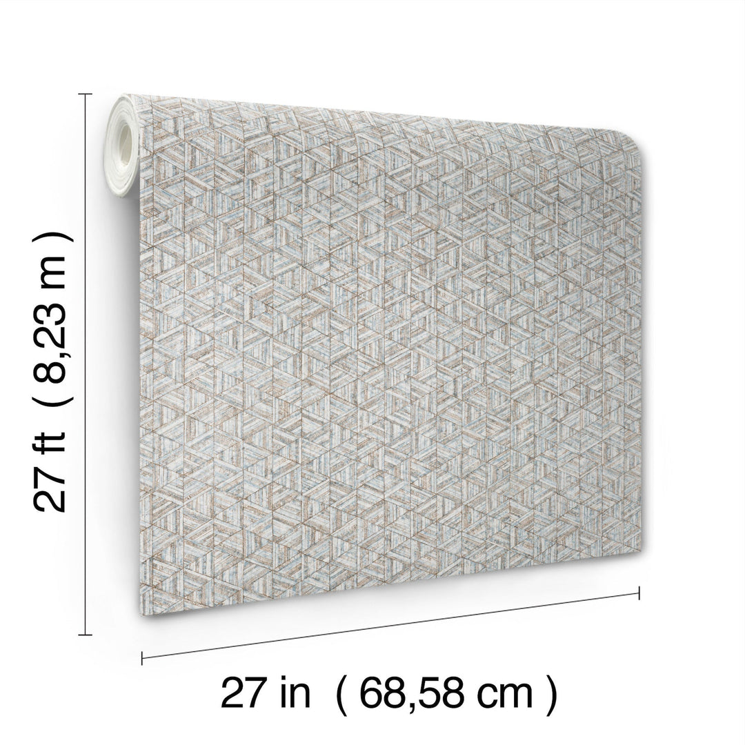 Rune Pewter Wallpaper by York Wallcoverings Designer