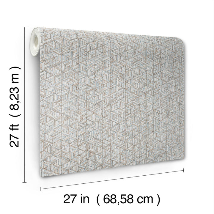 Rune Pewter Wallpaper by York Wallcoverings Designer