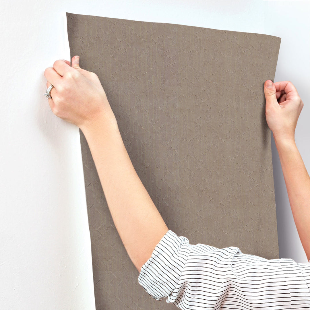 Verge Aged Bronze Wallpaper by York Wallcoverings Designer