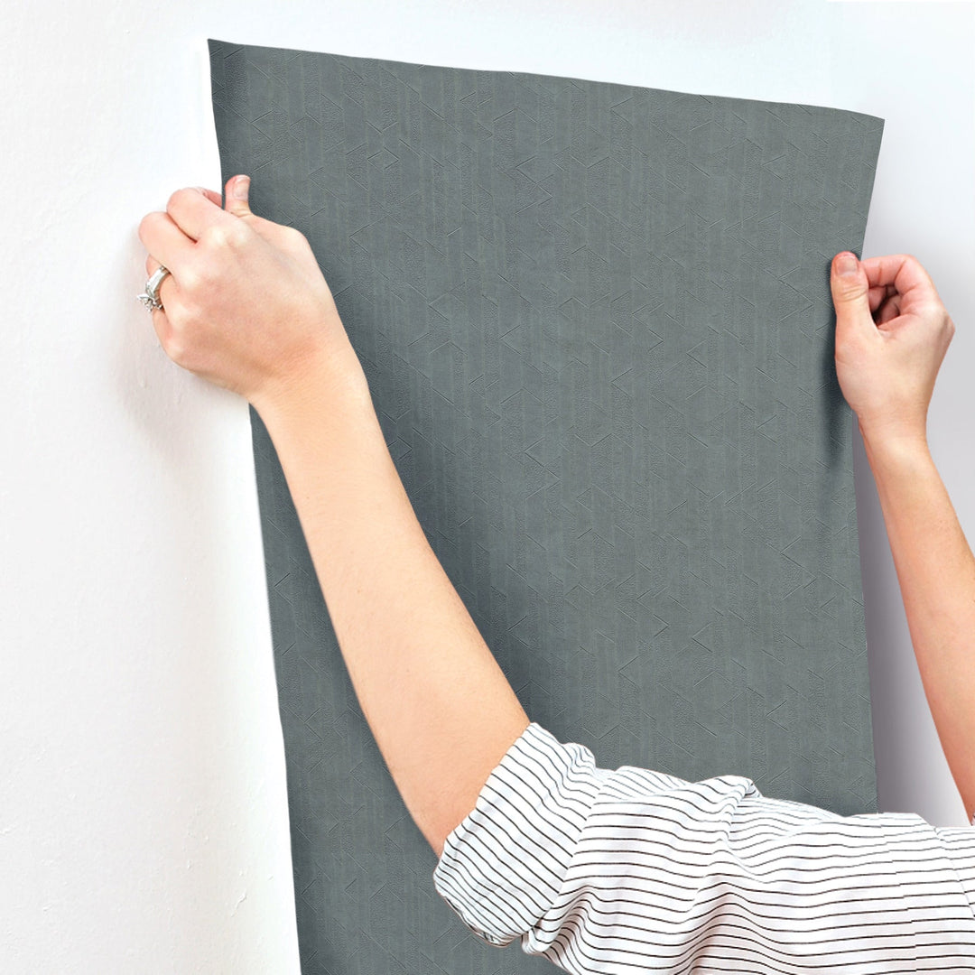 Verge Dark Slate Wallpaper by York Wallcoverings Designer
