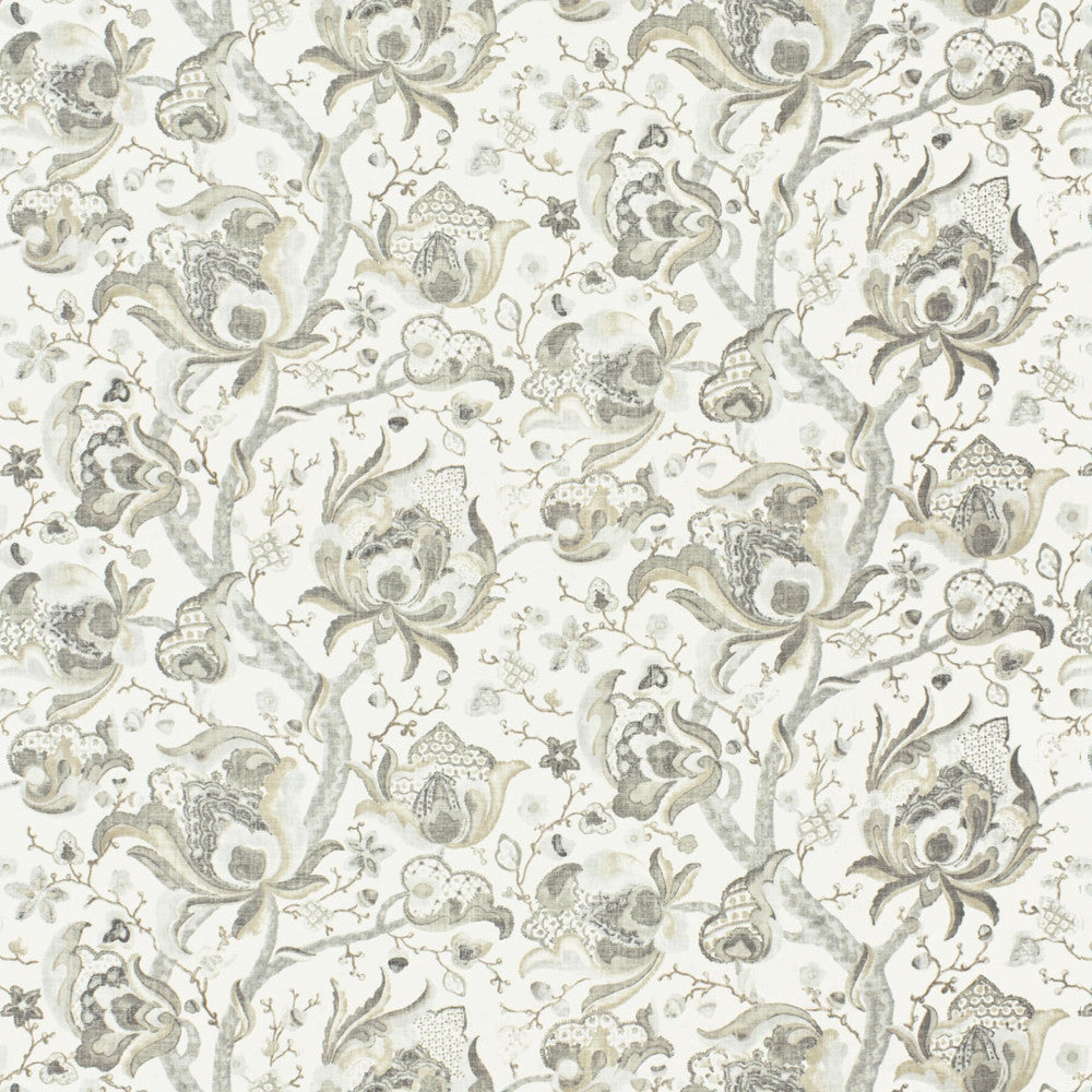 Udall 1 Stone by Stout Designer Fabric RAINBOW LIBRARY DOVE/CHARCOAL 45%SVI 55%LIN USA MARTINDALE WEAR TEST (50 000 CIRCULAR RUBS) Horizontal: 27.000 and Vertical: 27.000 54 in - Swanky Fabrics -